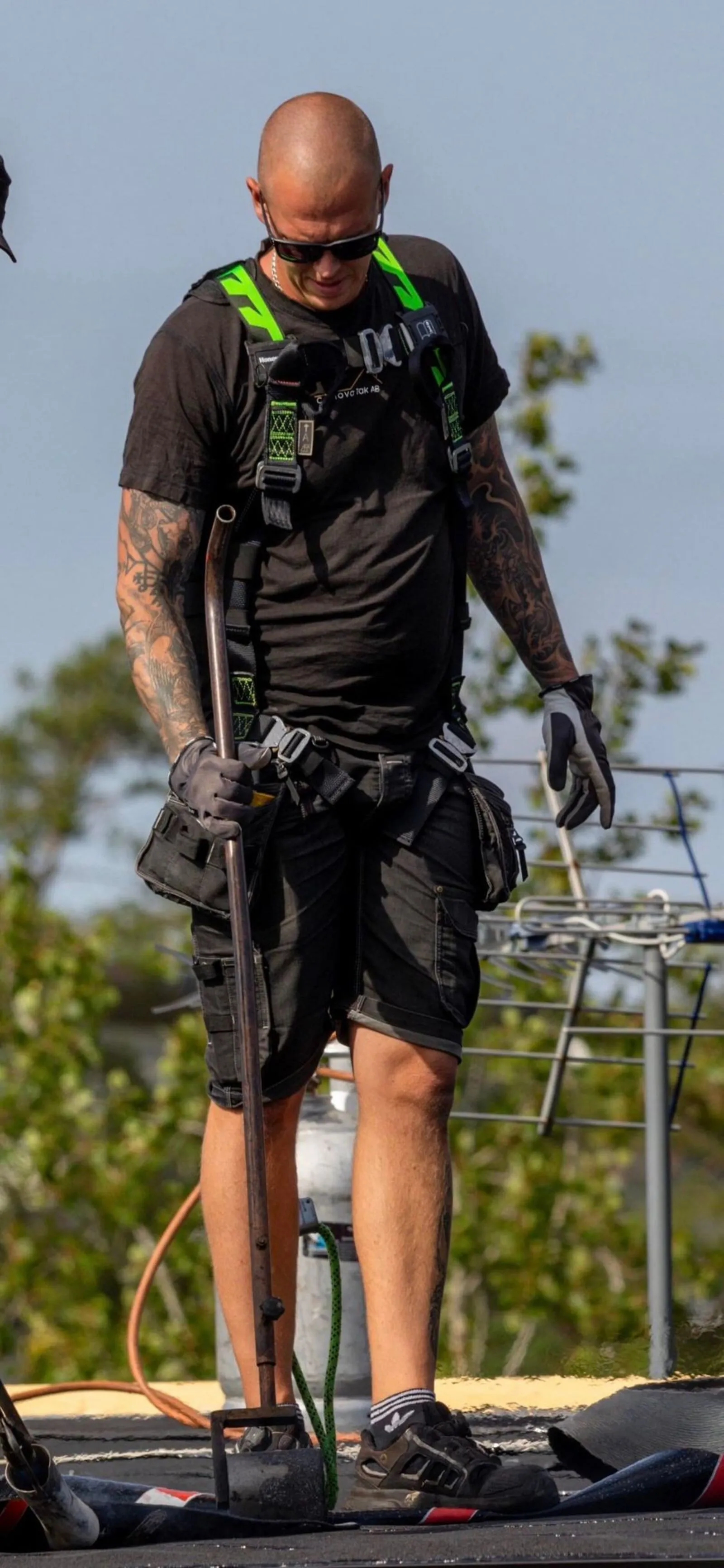 Takläggare i arbete